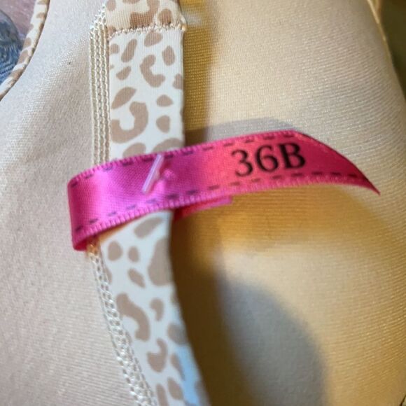 Hanes Cool Comfort Ultimate Bra Leopard Print 36B - Picture 12 of 14